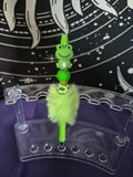 Green fluffy frog